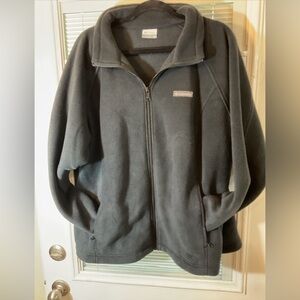 Columbia Mens Black Full Zip Fleece Jacket Size 2X